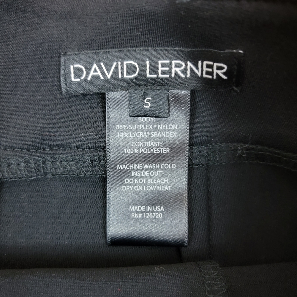 David Lerner Black Waverly Pleated Zip Mini Skirt - Picture 5 of 8